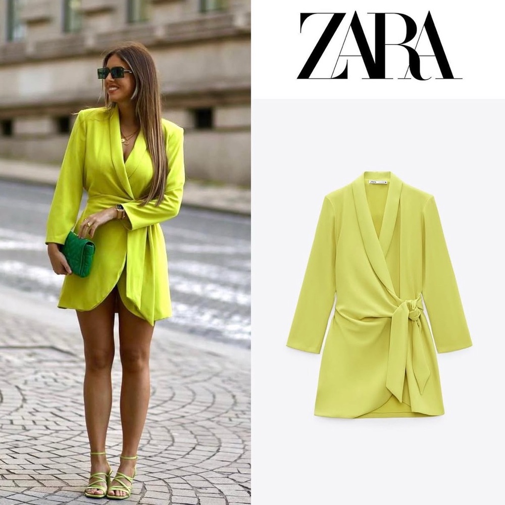 BRAND NEW: Zara Mustard Yellow Dress